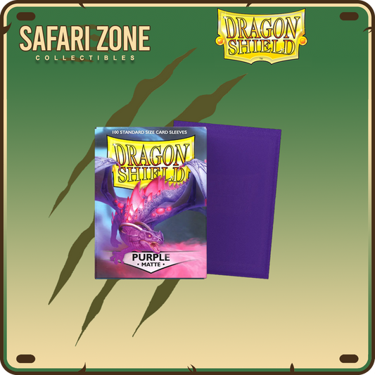 Dragon Shield: Standard Size Sleeves 100 count Matte - Purple