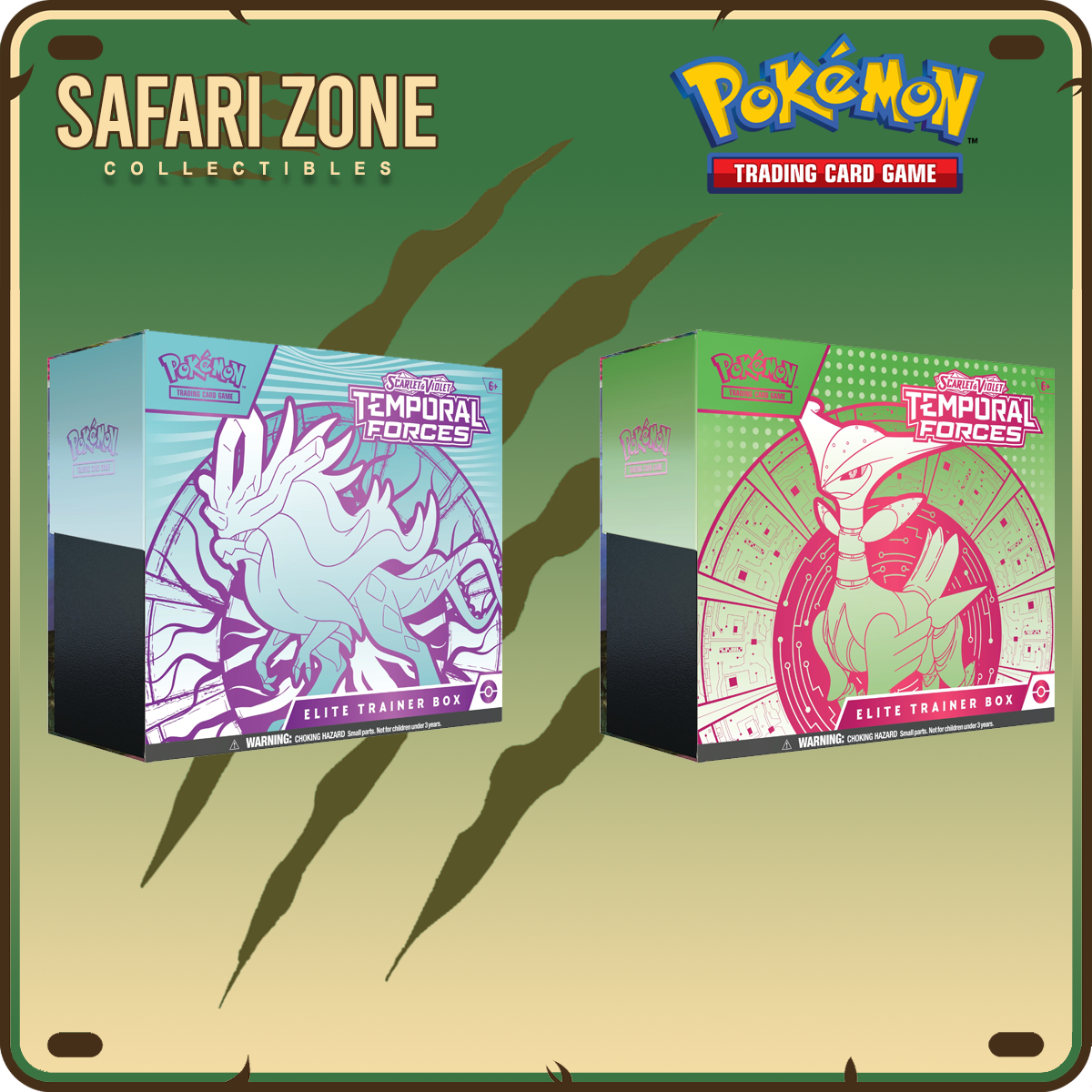 Pokemon: SV05 Temporal Forces Elite Trainer Box Set of 2