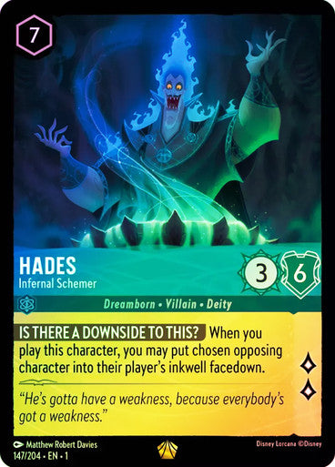 LCA Singles - Hades - Infernal Schemer - Foil - The First Chapter