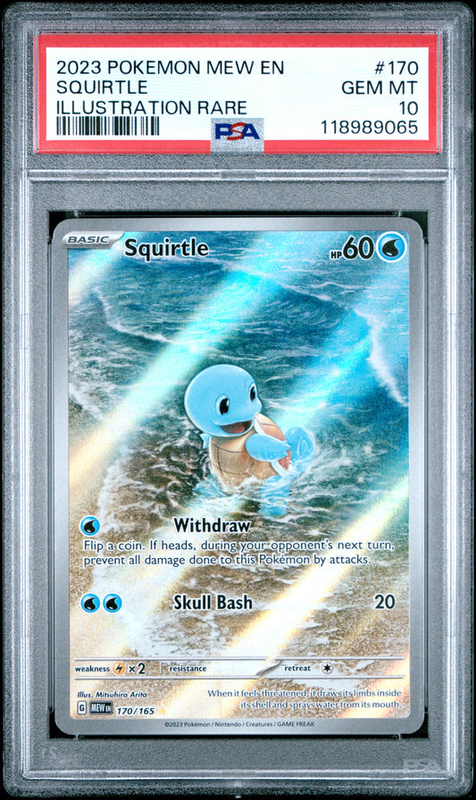 PSA 10 - Squirtle 170/165