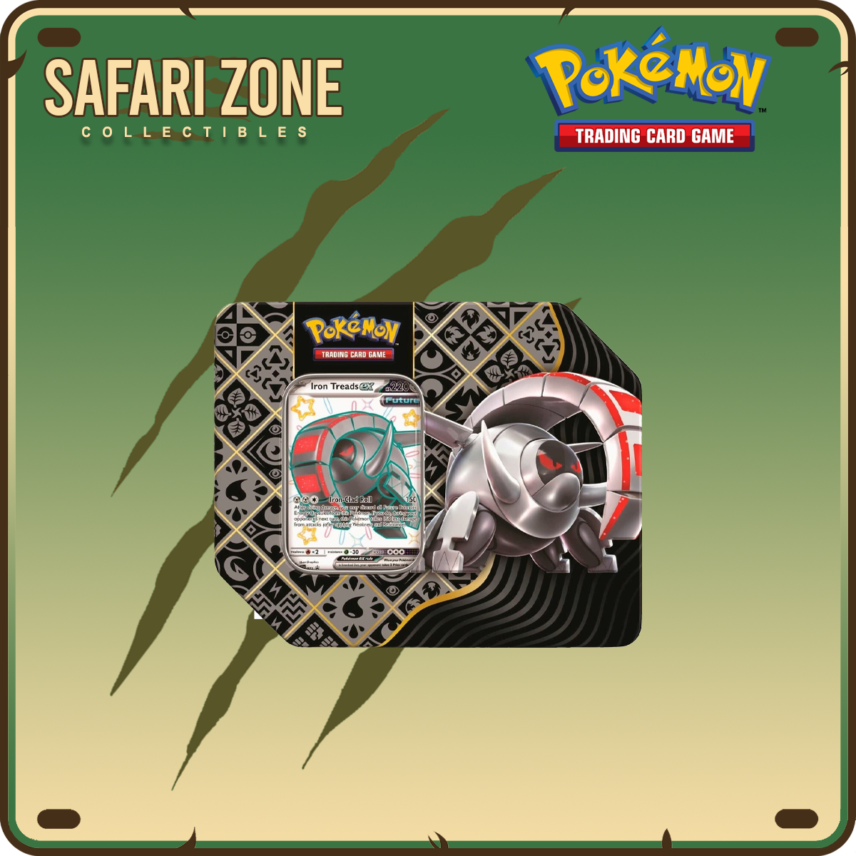 Pokemon: SV4.5 Paldean Fates Tin [Iron Treads ex]