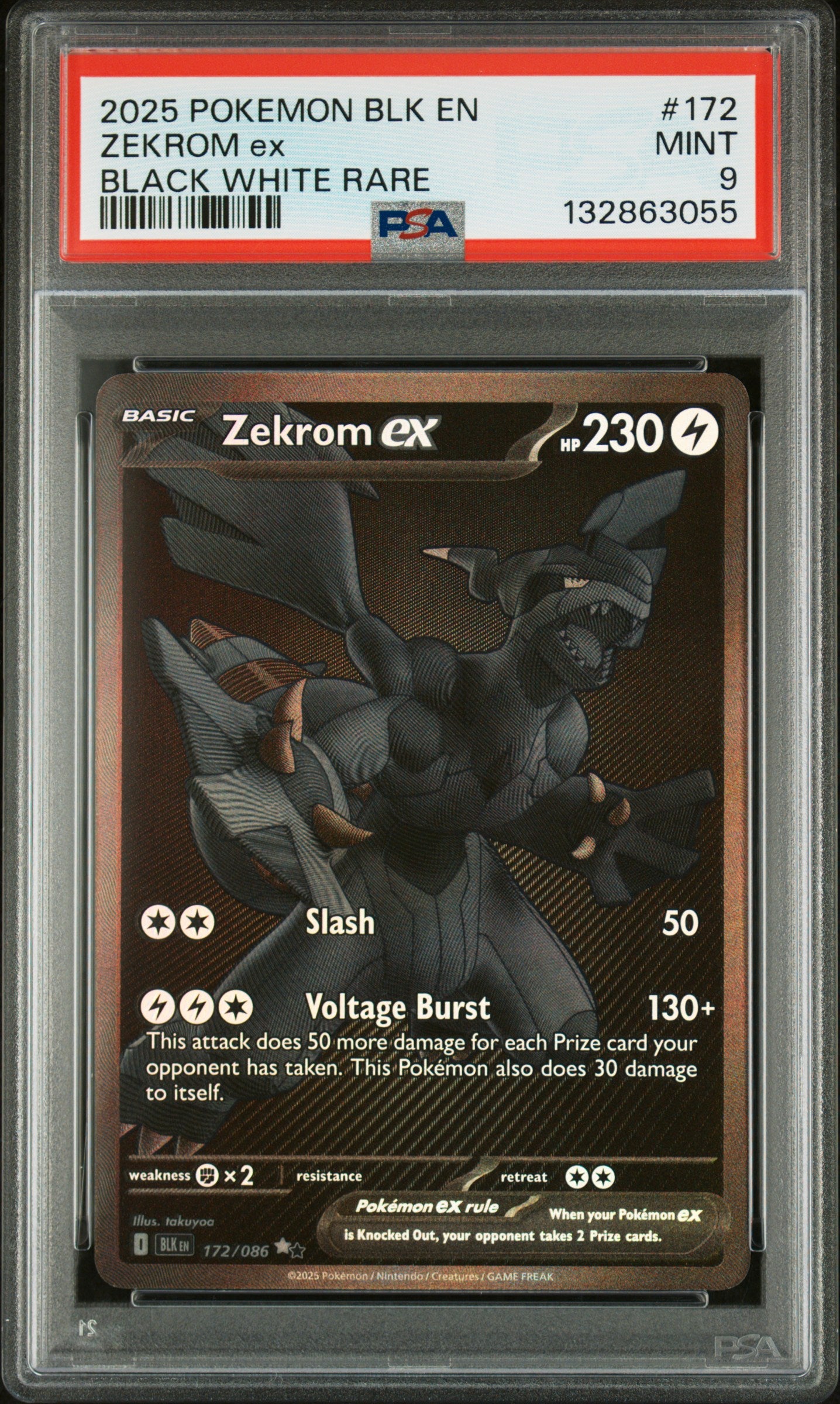 Zekrom Ex - 172 PSA 9