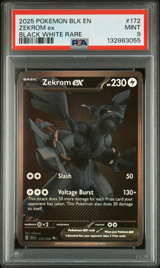 Zekrom Ex - 172 PSA 9