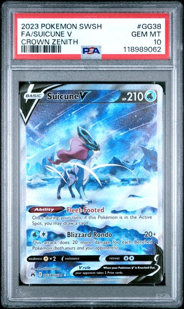 PSA 10 - Suicune V - GG38/GG70
