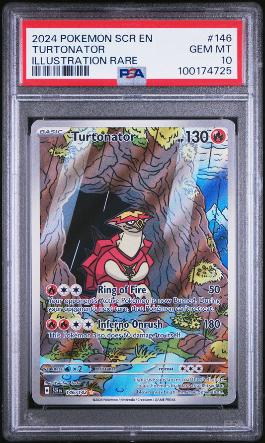 PSA 10 - Turtonator IR - 146/142