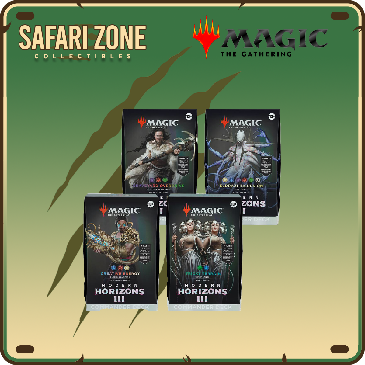 Magic: the Gathering -  Modern Horizons 3 Commander Deck Display [set of 4]