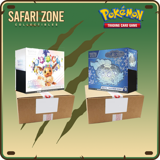 Pokemon: Prismatic Evolutions & Stellar Crown ETB Case Bundle (1/17/25)