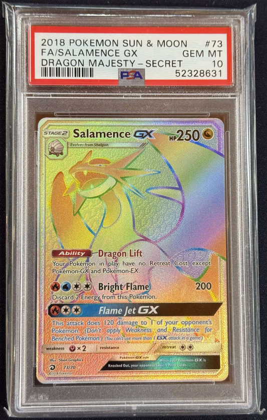 PSA 10 - Charizard & Braixen GX - 251/236