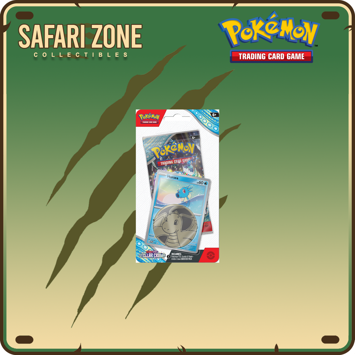 Pokemon: SV07 Stellar Crown - Checklane Blister [Horsea]