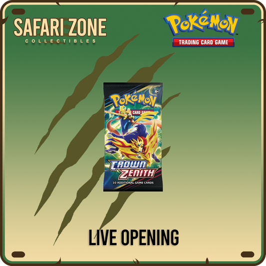 Live Openings: Twitch Stream - Crown Zenith Booster Pack