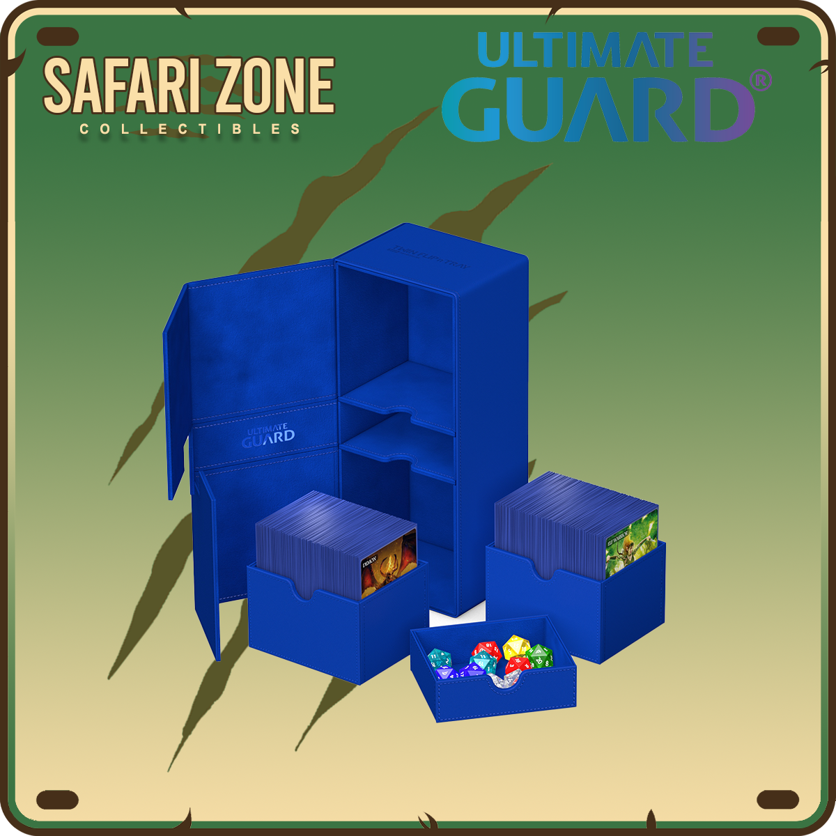 Ultimate Guard: Twin Flip'n'Tray 266+ Xenoskin - Blue