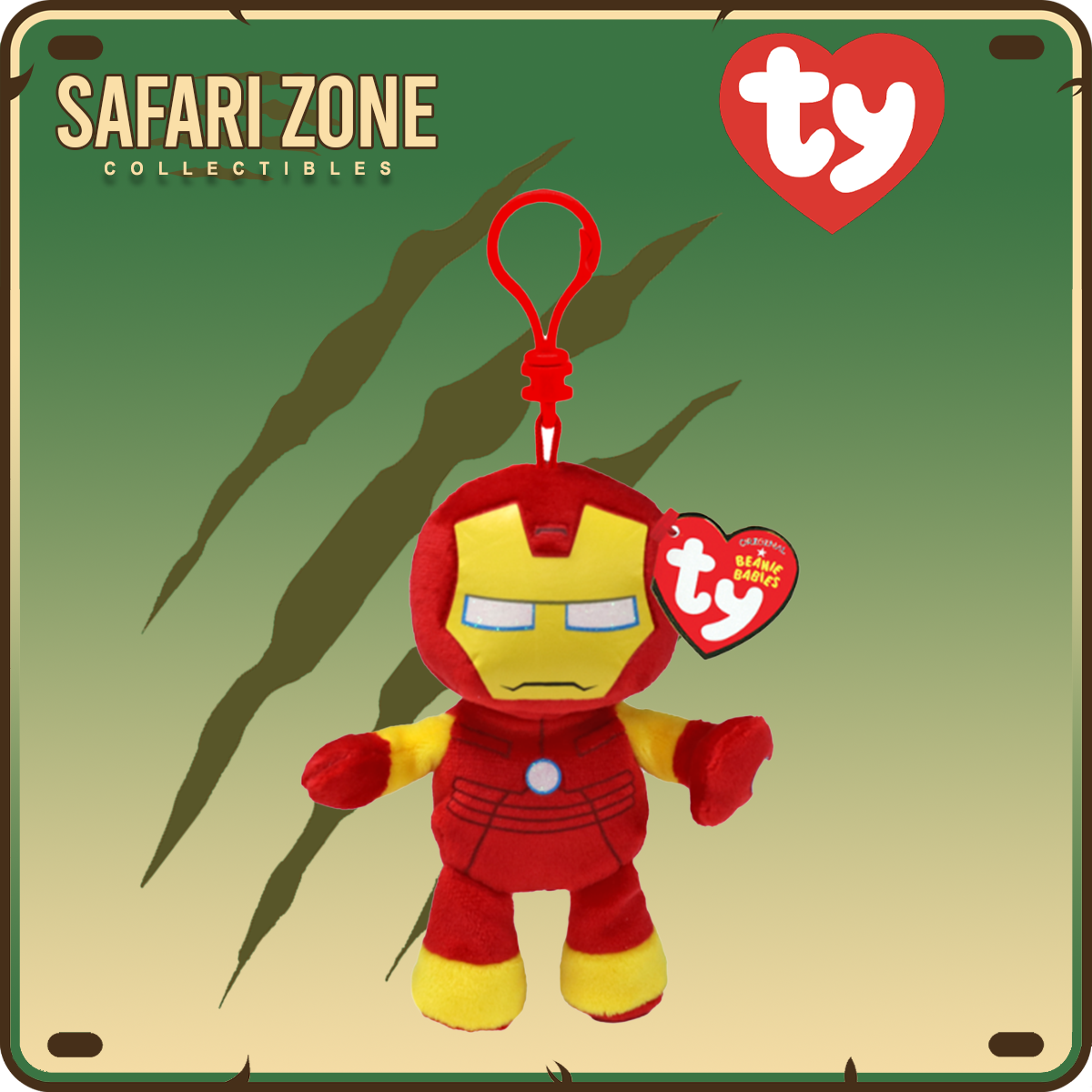 TY Beanie Babies - Clips - Iron Man