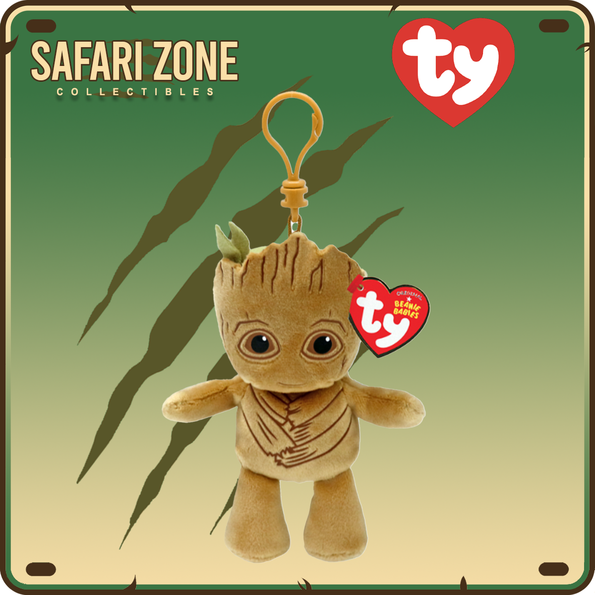 TY Beanie Babies - Clips - Groot