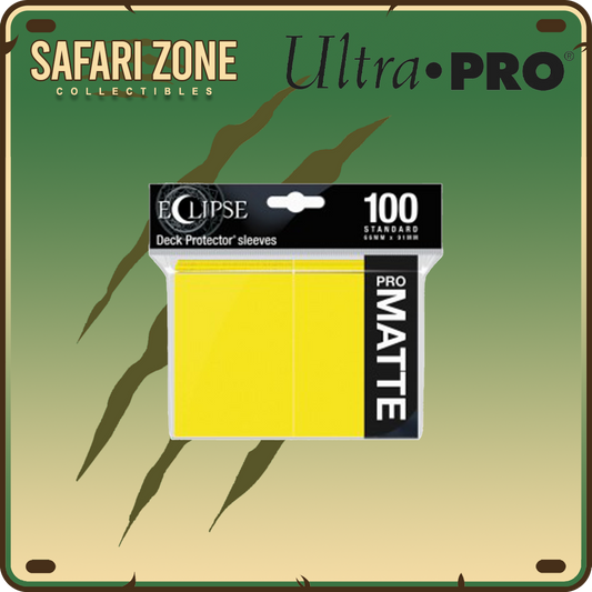 Ultra Pro: Eclipse Matte Standard Size Sleeves - Lemon Yellow