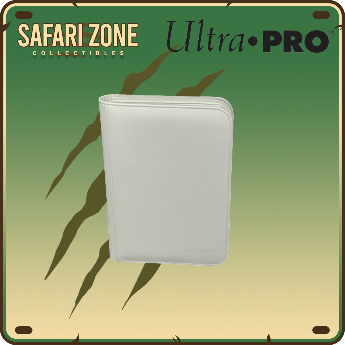 Ultra Pro: Zippered PRO Binder 9 Pocket - White