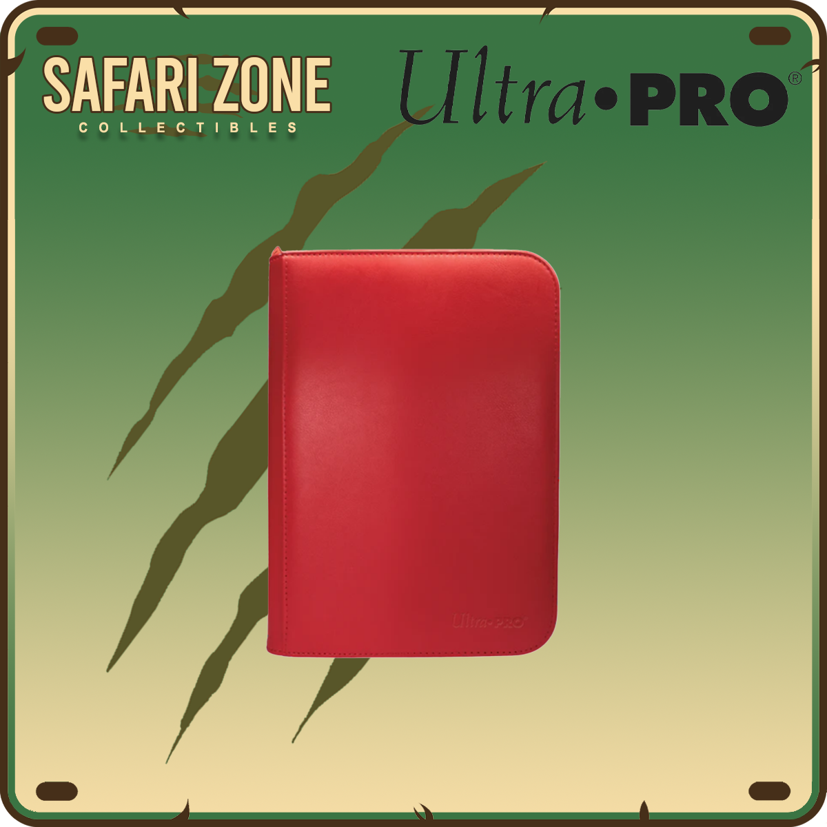 Ultra Pro: Zippered PRO Binder 9 Pocket - Red