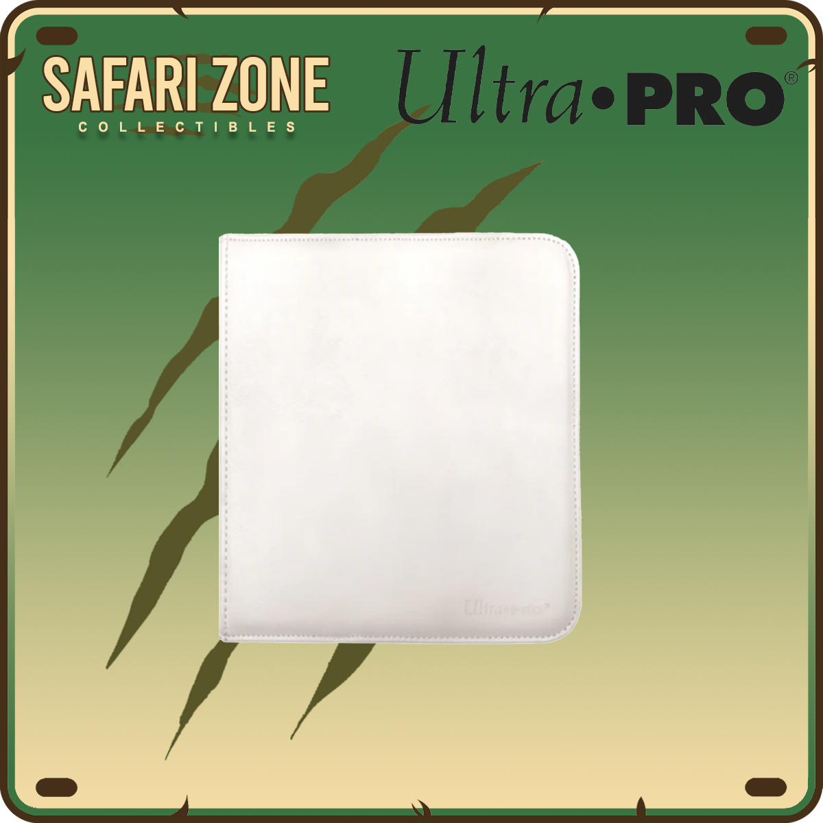 Ultra Pro: Zippered PRO Binder 12 Pocket - White