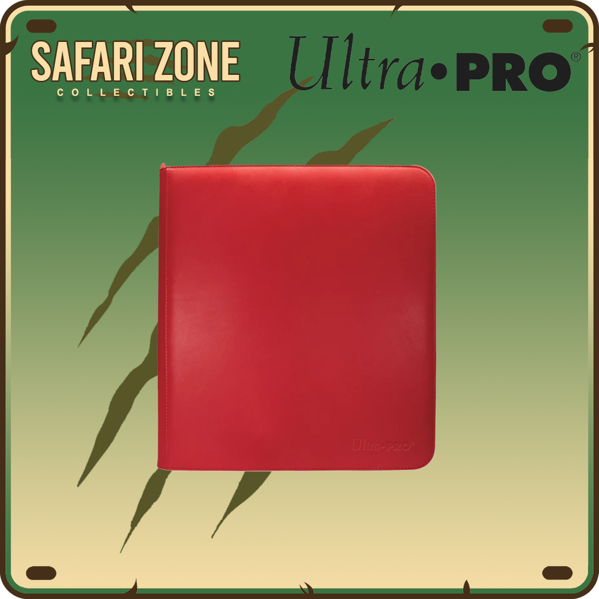 Ultra Pro: Zippered PRO Binder 12 Pocket - Red