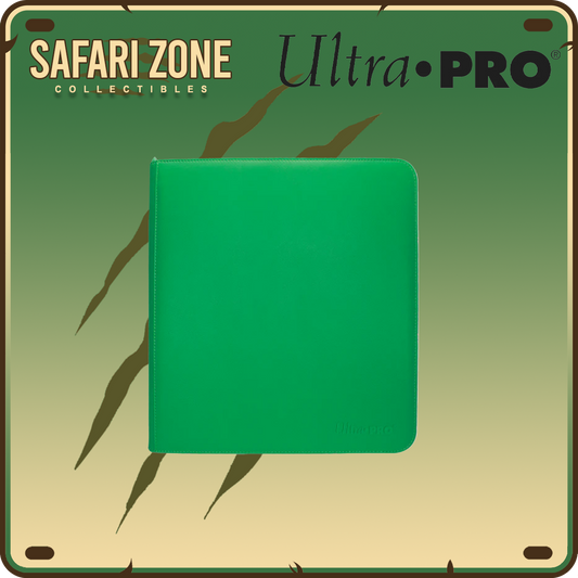 Ultra Pro: Zippered PRO Binder 12 Pocket - Green