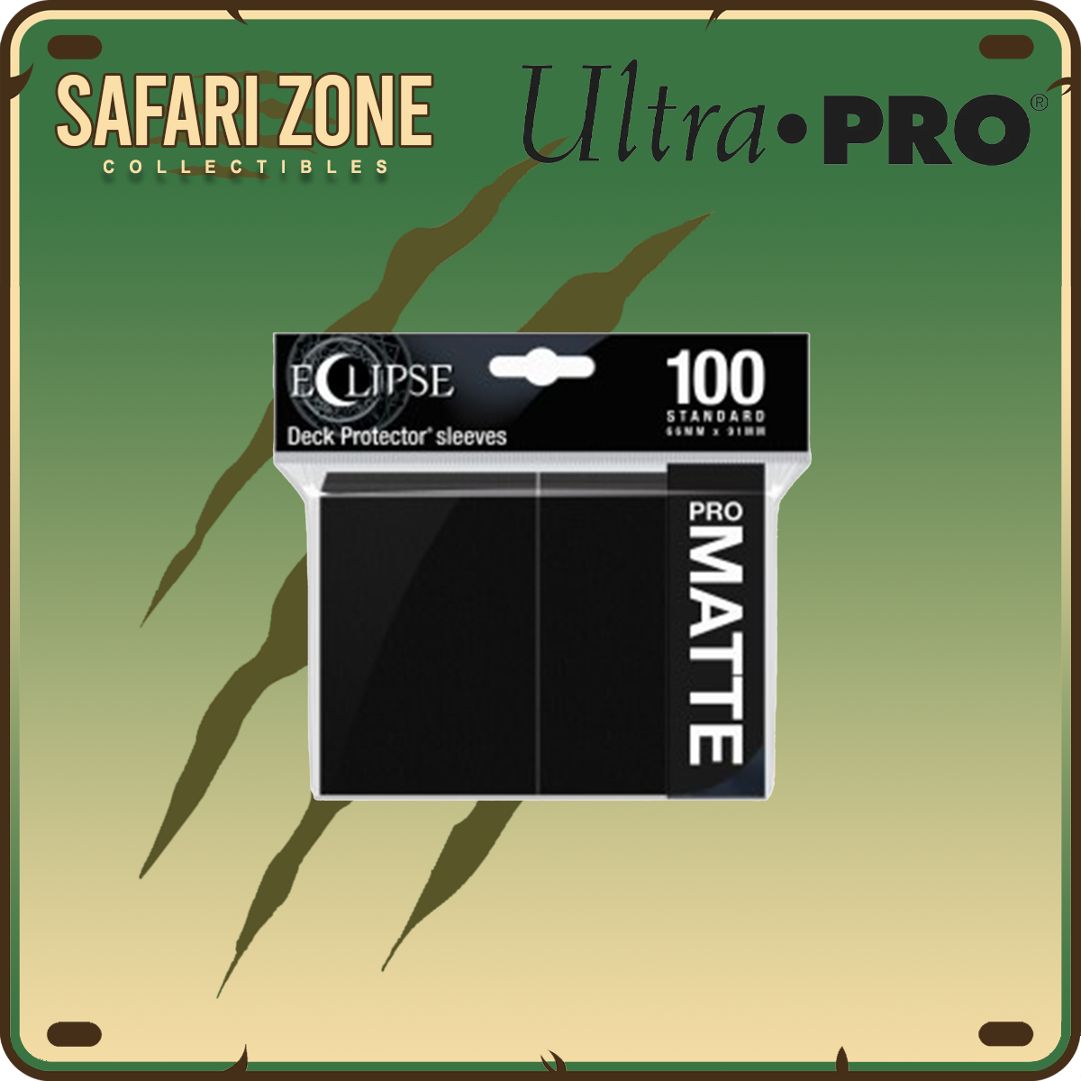 Ultra Pro: Eclipse Matte Standard Size Sleeves - Jet Black