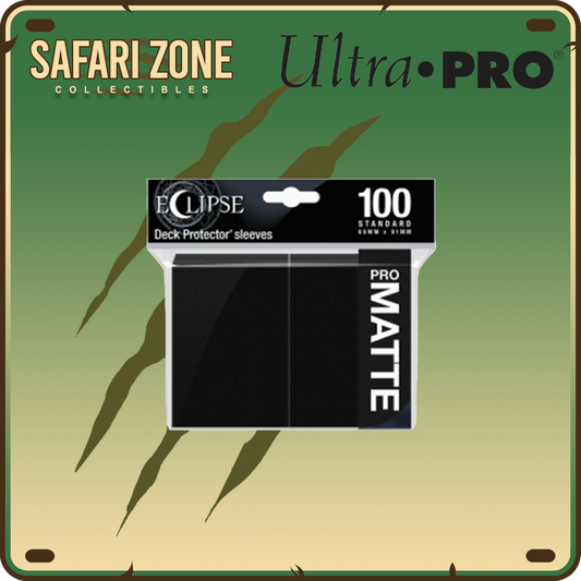 Ultra Pro: Eclipse Matte Standard Size Sleeves - Jet Black