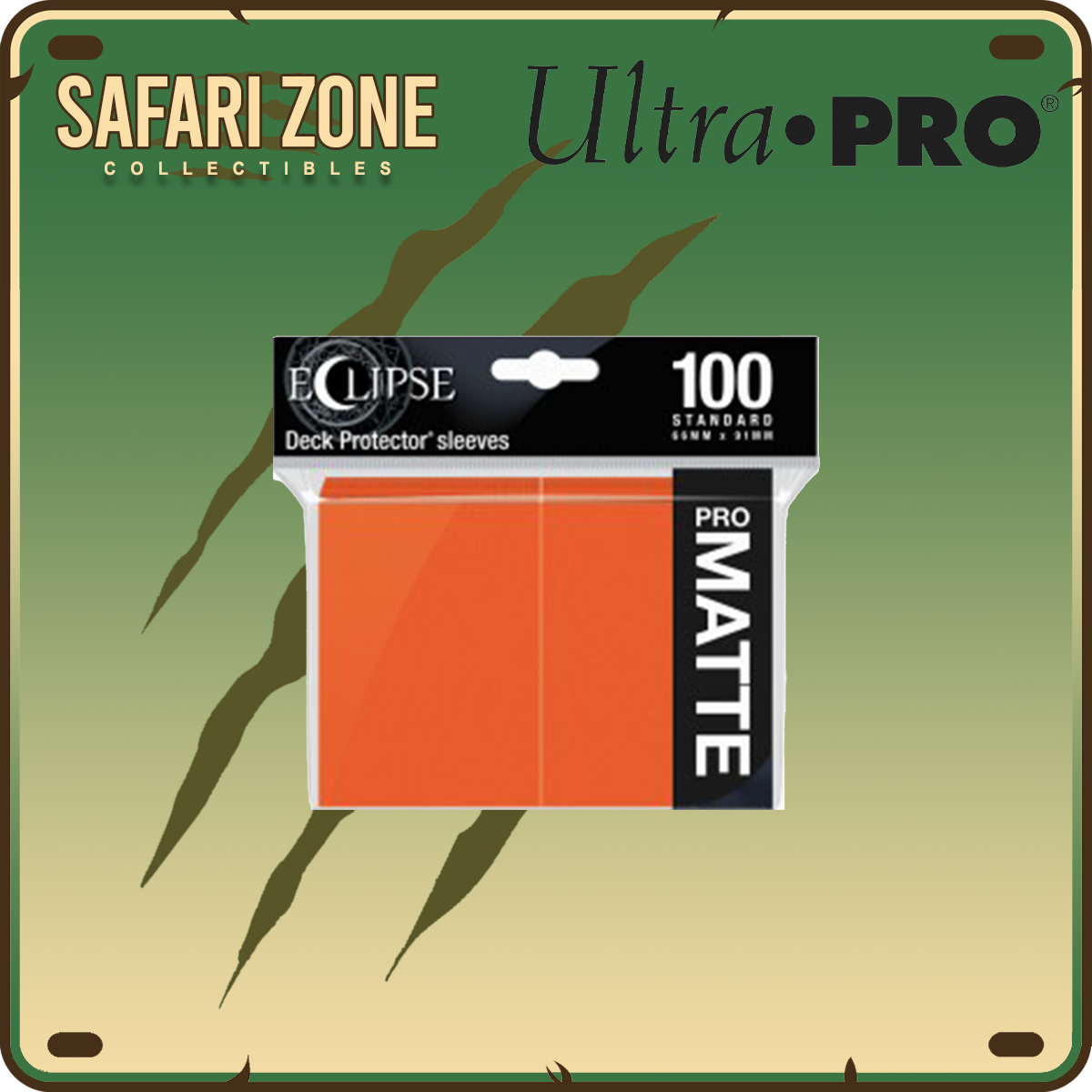 Ultra Pro: Eclipse Matte Standard Size Sleeves - Pumpkin Orange