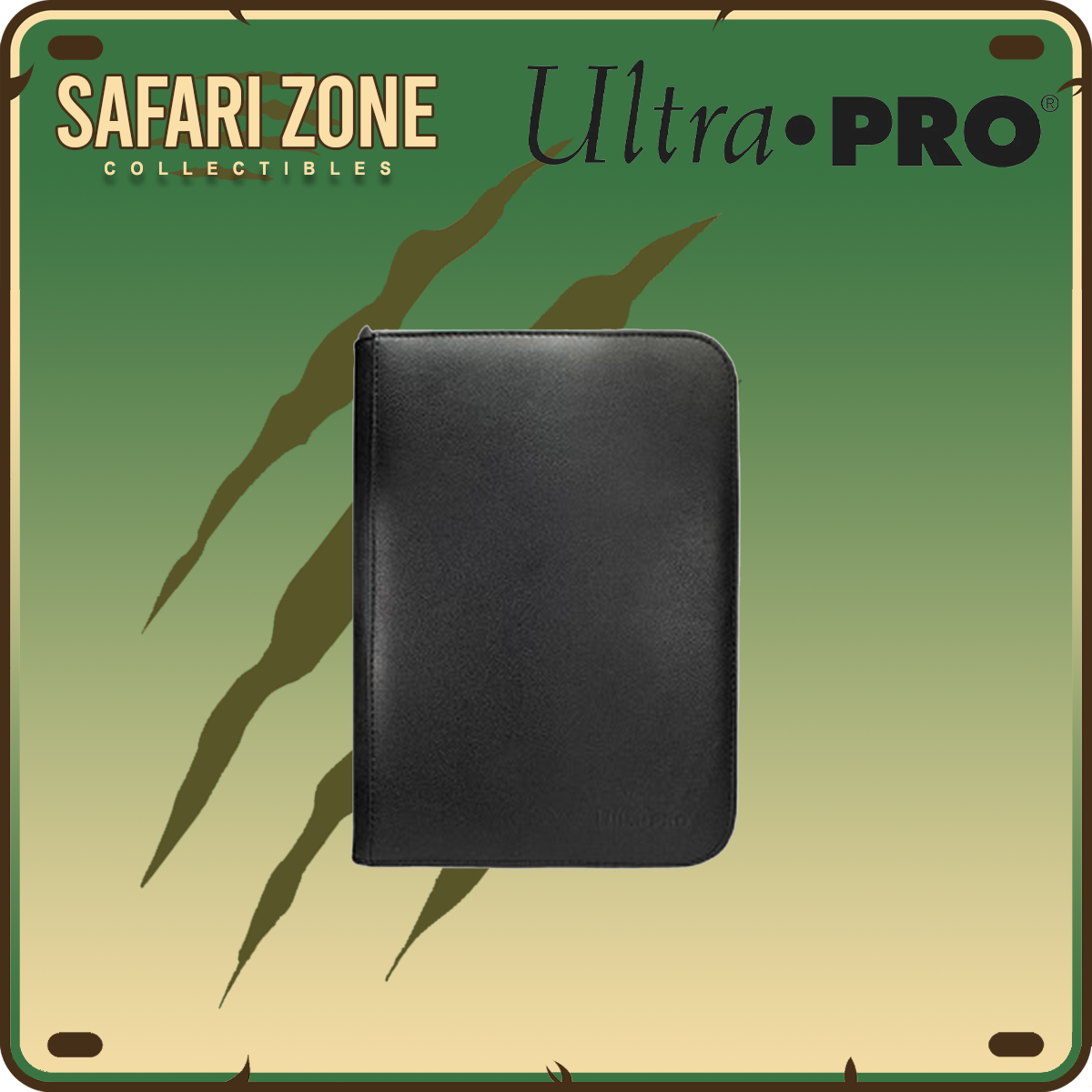 Ultra Pro: Zippered PRO Binder 4 Pocket - Black