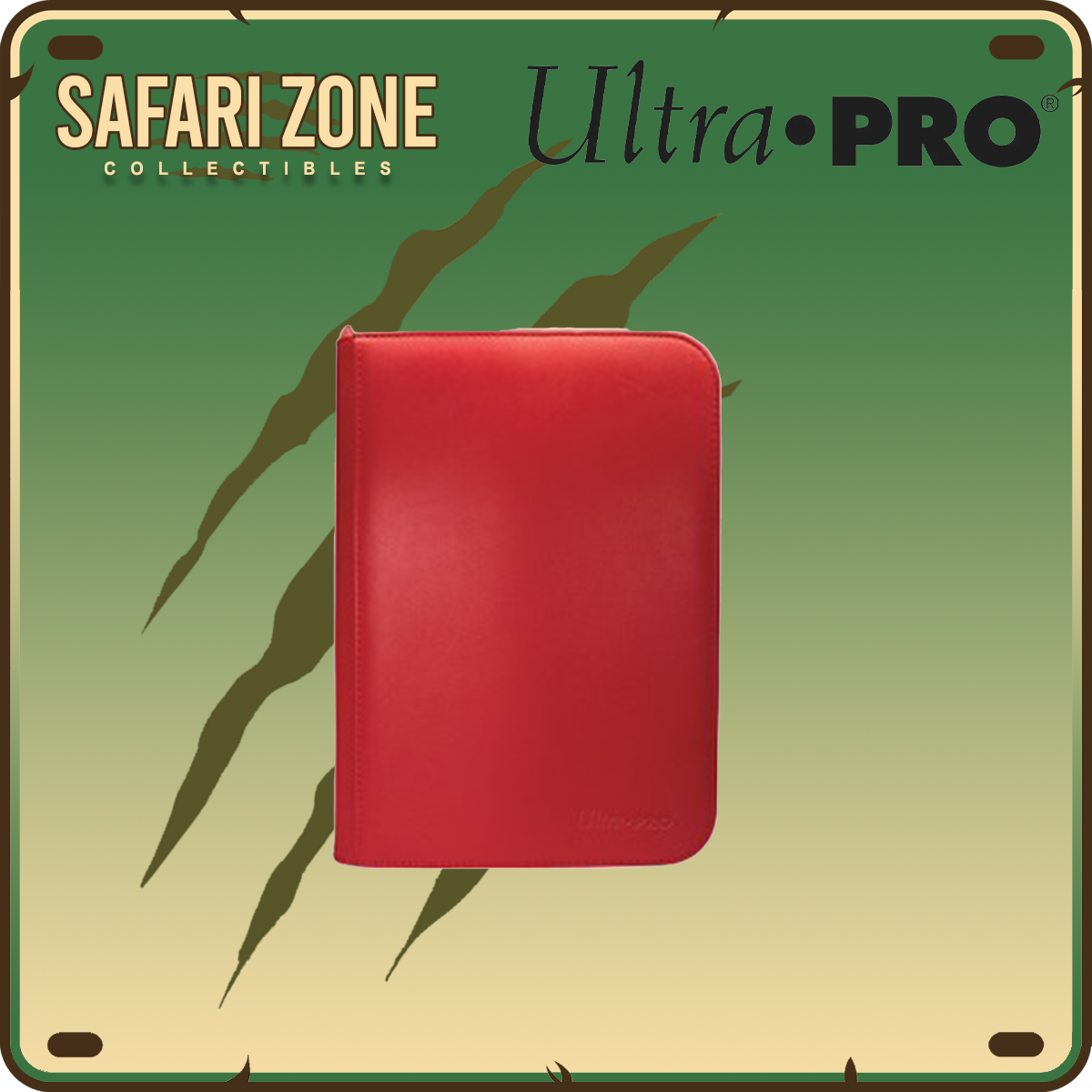 Ultra Pro: Zippered PRO Binder 4 Pocket - Red