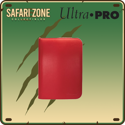 Ultra Pro: Zippered PRO Binder 4 Pocket - Red