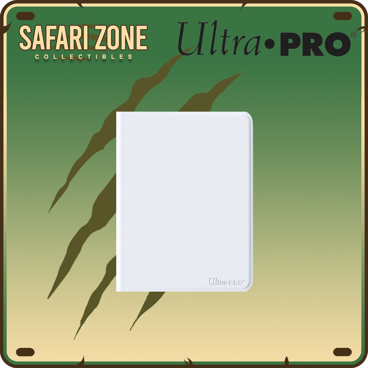 Ultra Pro: Zippered PRO Binder 4 Pocket - White