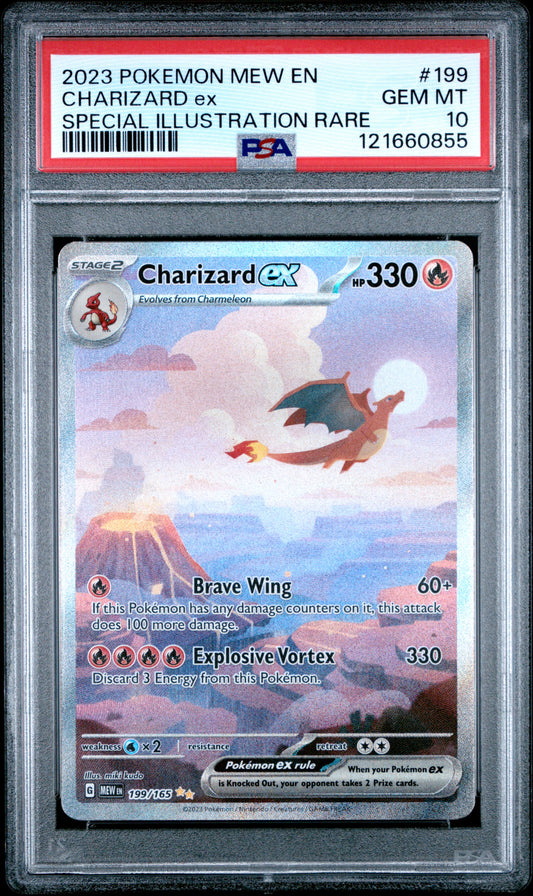 PSA 10 - Charizard ex 199/165