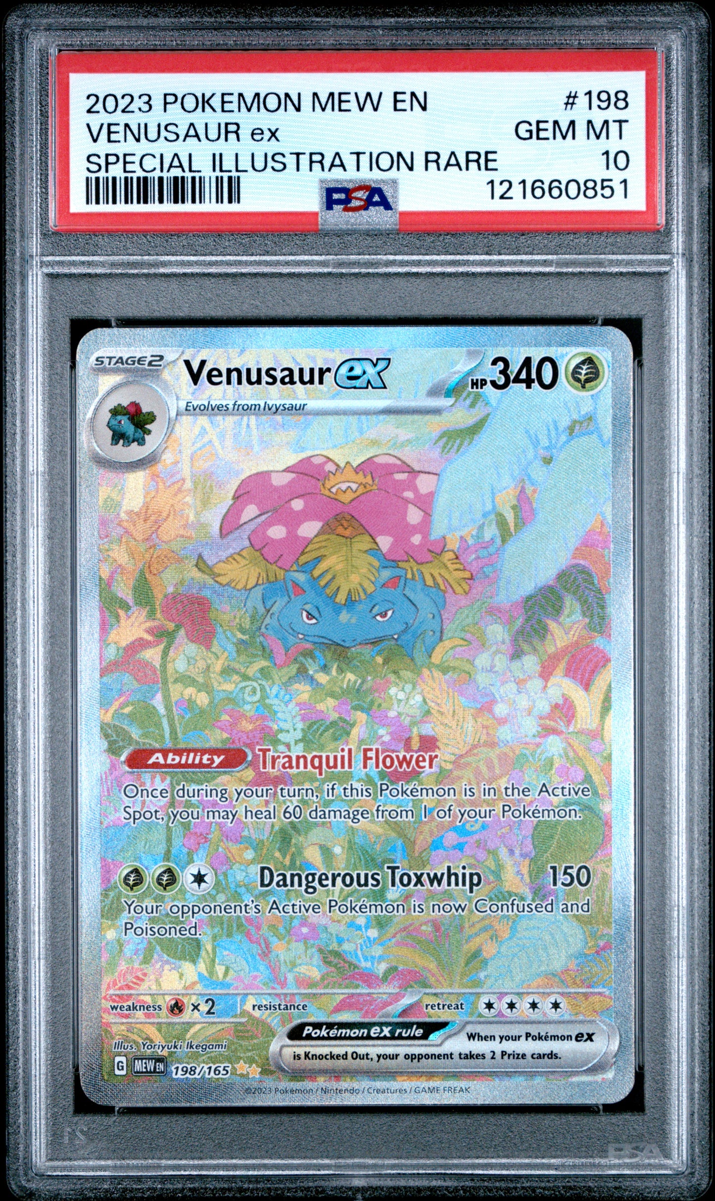 PSA 10 - Venusaur ex 198/165
