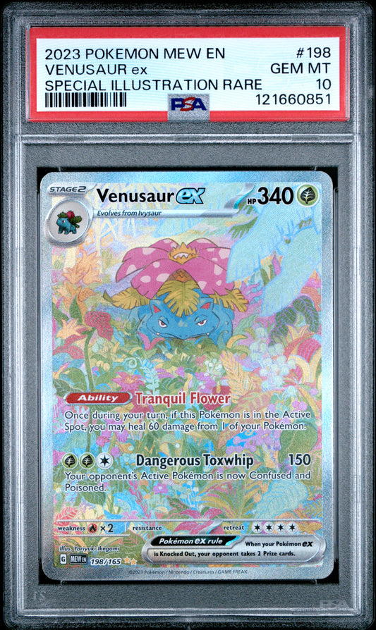 PSA 10 - Venusaur ex 198/165